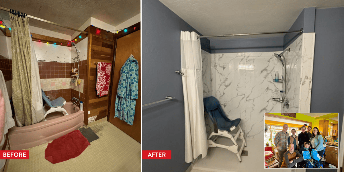 Universal Access Bathroom Remodel Before and After